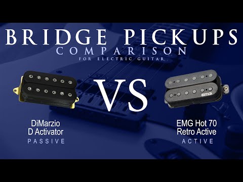 DiMarzio D ACTIVATOR vs EMG HOT 70 RETRO ACTIVE - Bridge Pickup Guitar Tone Comparison Demo