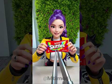 Giant Skittles vs Giant Scissors AURA +9999 😱✂️💀