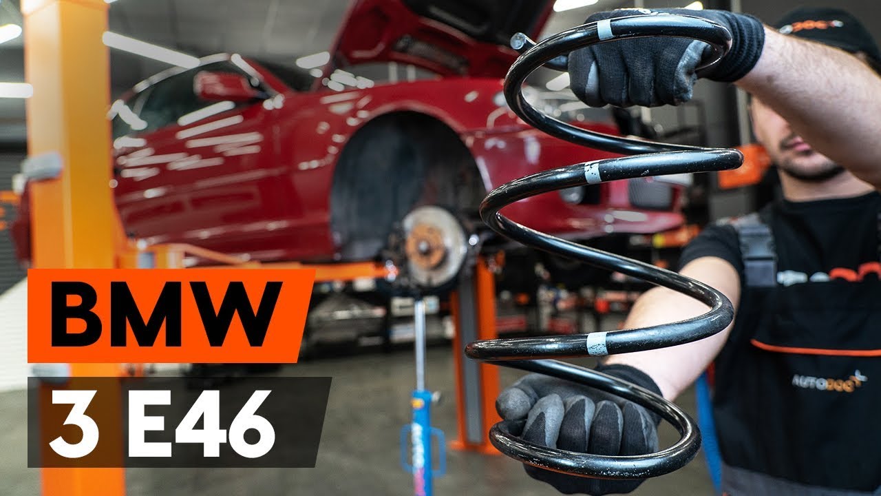Como mudar molas de suspensão da parte dianteira em BMW E46 cabrio - guia de substituição