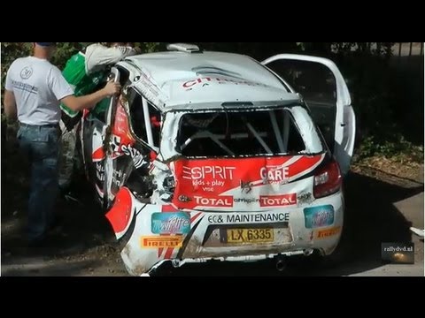 Sezoensrally Bocholt 2011 Crash de Cecco - Rally Bas video
