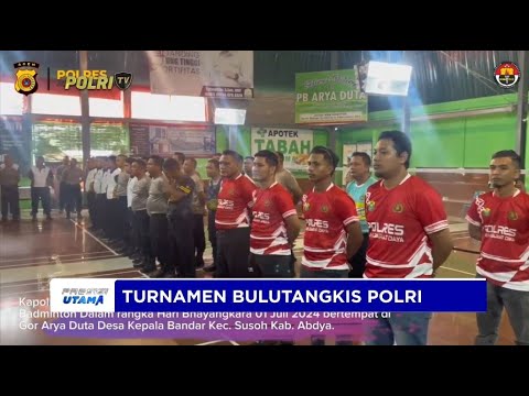 POLRES ACEH BARAT DAYA TURNAMEN BULUTANGKIS