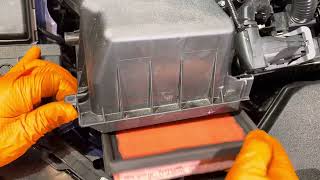 2023-2025 Toyota Prius Hybrid, Prius Prime Engine Air Filter Inspection And Replacement Instructions