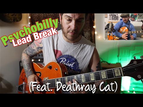 Mad Sin Psychobilly Guitar Solo Lesson - Cursed feat. Deathray Cat!