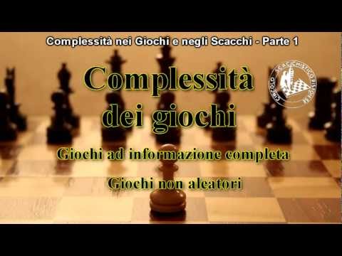 Lezioni di Scacchi - 52. Complessità nei Giochi e negli Scacchi - Parte 1