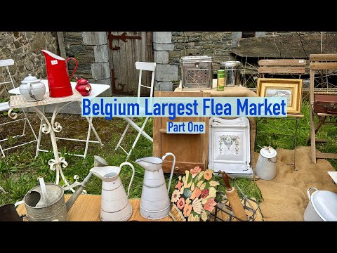 Flohmarkt in Temploux | Größter Flohmarkt in Belgien, Teil 1