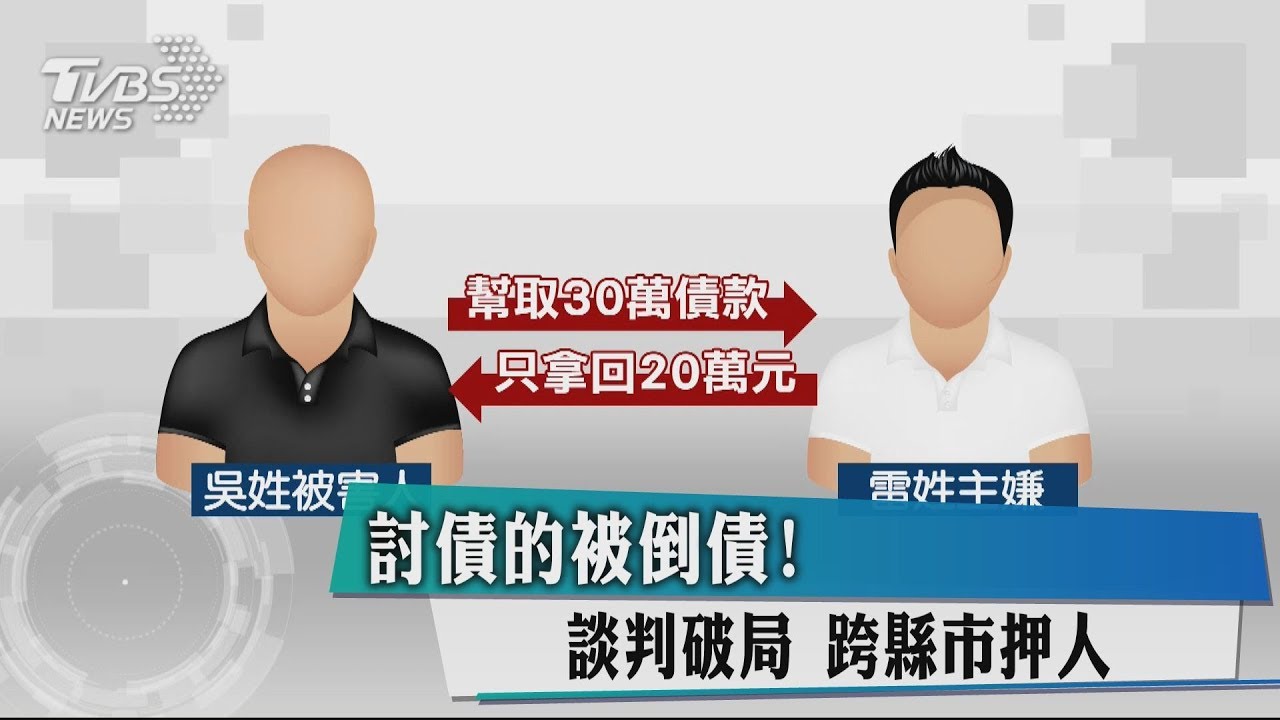 討債的被倒債! 談判破局跨縣市押人