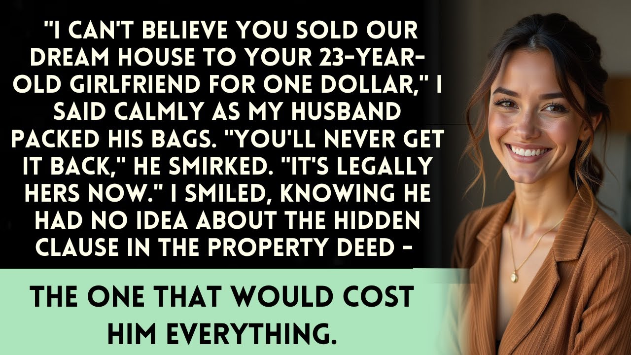 My Husband Sold Our Dream House to His Mistress for $1, But He Didn’t Know What I Had Found Out.