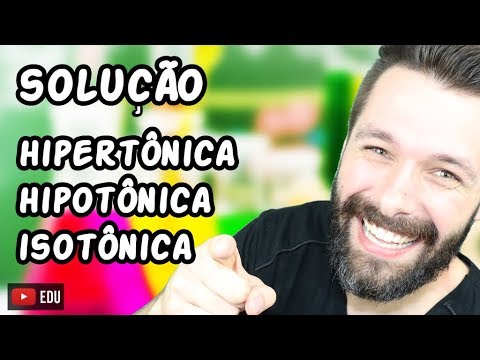 Meio Hipertônico, Hipotônico e Isotônico - Solução: Soluto e Solvente | Biologia com samuel Cunha