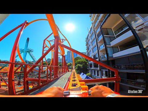 The Big Dipper | Hot Racer Single Rail Launch Coaster | Luna Park Sydney 2022