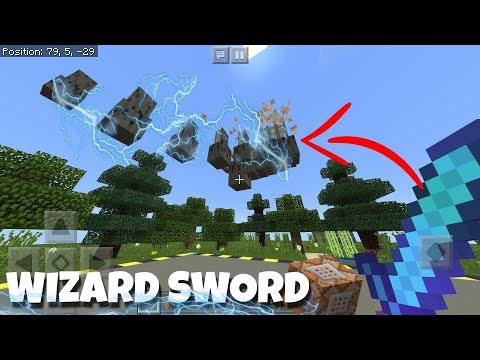 Noob Craft - ✔ Minecraft PE : How To Make Wizard Sword | No mods No Addons!