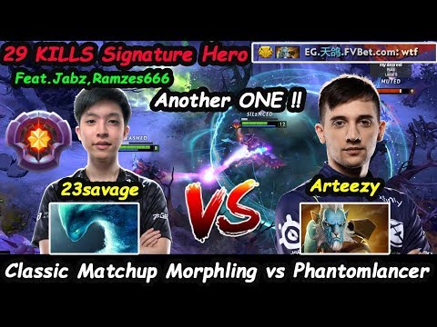 Fnatic 23savage [Morphling] vs Arteezy [Phantom Lancer] Prepare for Leipzig major Dota 2 7.23E