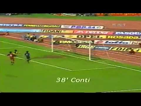 Serie A 1984-1985, day 29 Roma - Inter 4-3 (Ancelotti, Oddi og, Conti, Giannini, Pruzzo, Rummeni...)