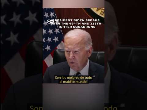 Biden agradece a sus escuadrones de combate que ayudaran a Israel a defenderse del ataque de Irán