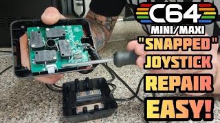 TheC64 Maxi/Mini - How to Repair a Snapped Joystick - VERY EASY! #thec64 #c64mini #c64maxi