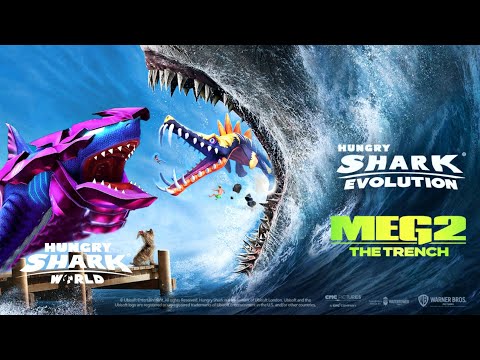 Hungry Shark Meg 2 Trailer! Unleash Chaos - hungry shark world