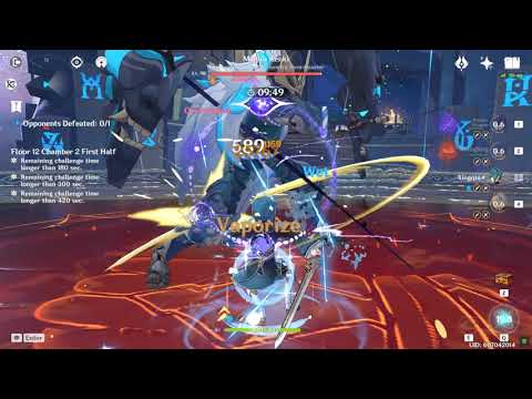 Raiden National vs Maguu Kenki (Genshin Impact 2.1 Spiral Abyss Floor 12)