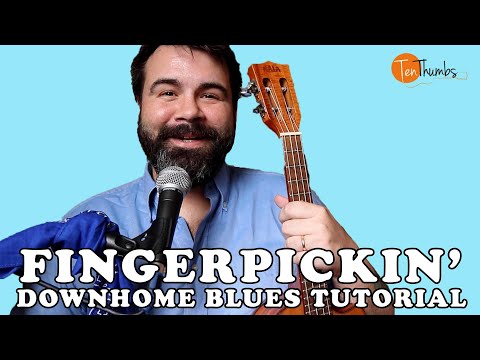 Down Home Fingerstyle Blues - Ukulele Tutorial