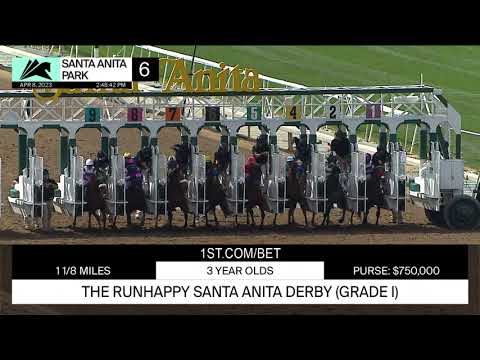 Practical Move wins the RUNHAPPY Santa Anita Derby on Saturday, April 8 at Santa Anita Park