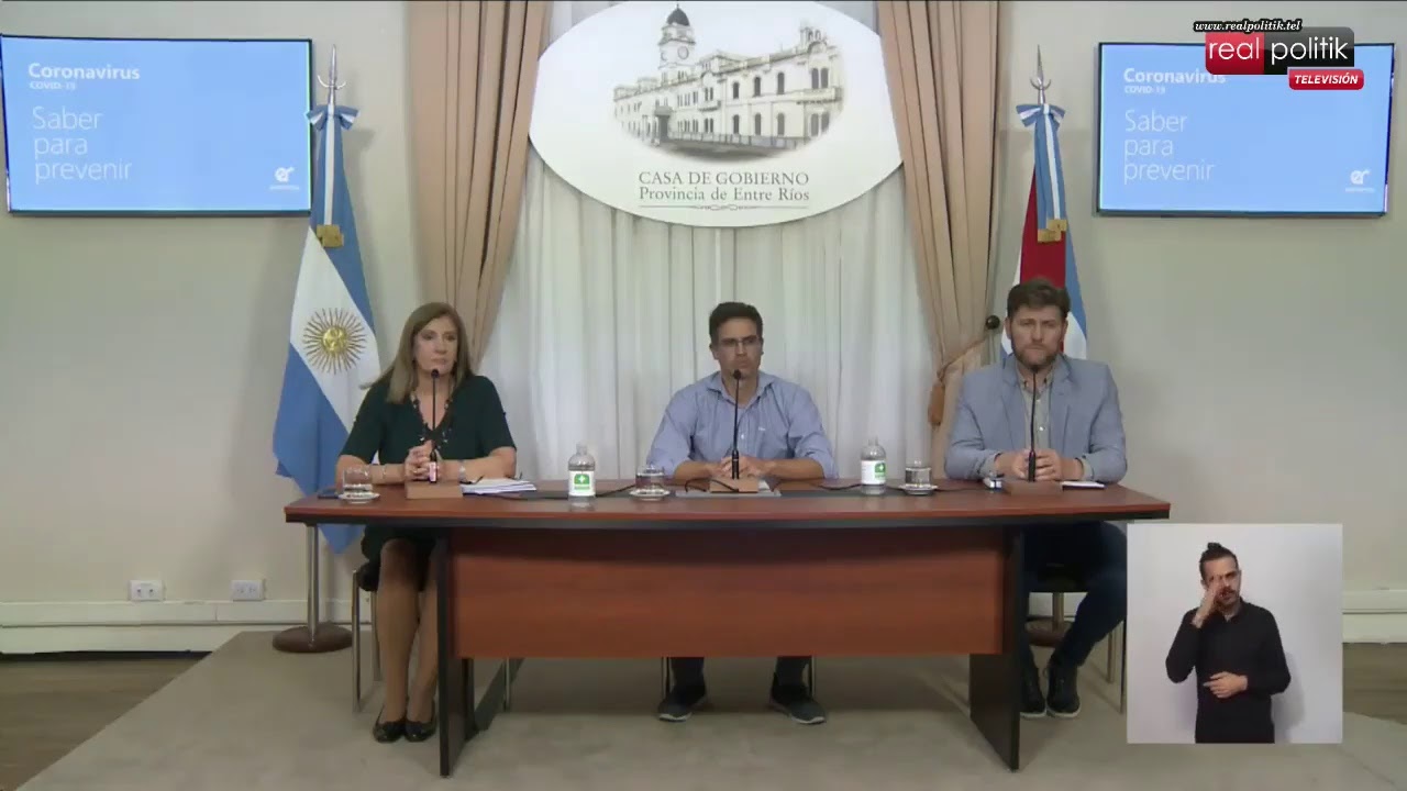 Entre Ríos: Informe del estado de situación provincial en relación al Coronavirus