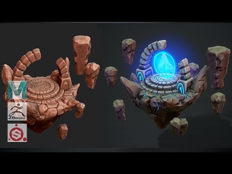 Autodesk Maya 2019 , Zbrush 2019, Painter - Stylized Portal