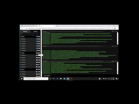 Demo of POC with logio.org as a log monitoring tool