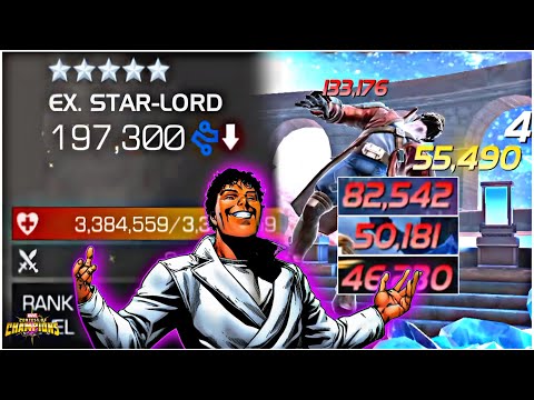 Labyrinth of Legends Ex. Star-Lord with 3.38 Million Health so easy with GUY - MCOC