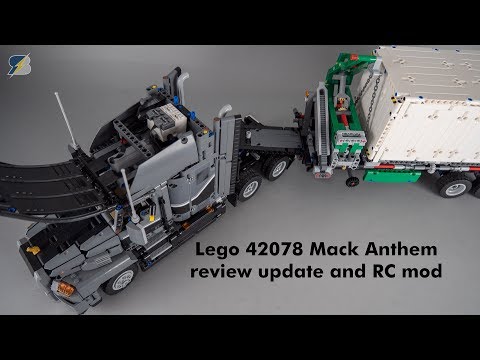 Lego Technic 42078 Mack Anthem review updates and RC mod with SBrick