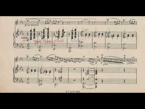 Franz von Vecsey plays his Valse Triste (Score Video)