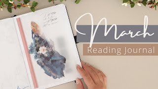 March Reading Journal Setup | Book Journal | Book Tracker | Art Journal