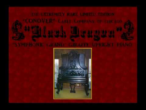 RARE Conover "Black Dragon" Grand Giraffe Piano