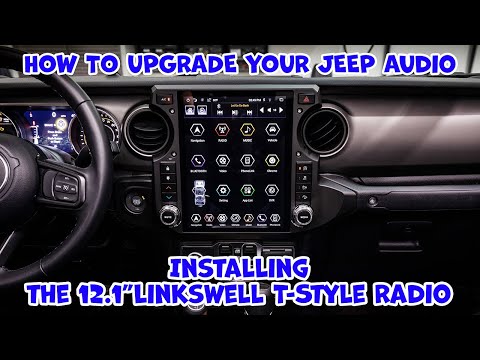 Upgrade the Factory 2018-Up Jeep Wrangler / Gladiator JL Radio to a 12.1" Linkswell TS-JPJL12-1RR-4B