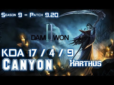 DWG Canyon KARTHUS vs LEE SIN Jungle - Patch 9.20 EUW Ranked