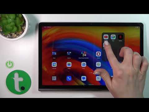 How to Create & Manage Home Screen Folders for Apps on a LENOVO Yoga Tab 11