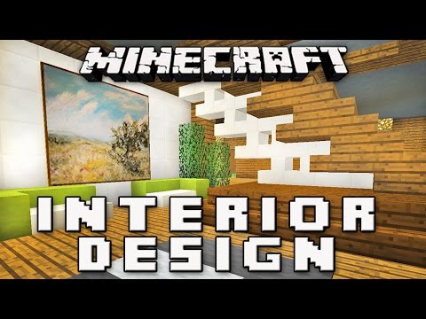 Minecraft Tutorial:  How To Make A Modern Interior House Design   (Part 8)