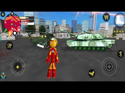 Iron Stickman Rope Hero Vegas City Simulator #2 Android Gameplay