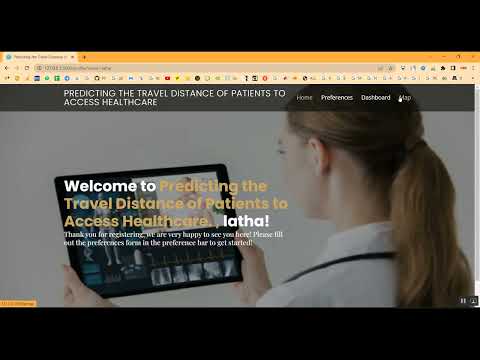 Patient Location Travel Recommendation Flask App in Python Projects