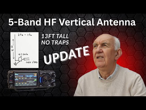 "Invisible" 5-Band HF Vertical Antenna Update