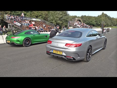 Mercedes-Benz S63 AMG with Akrapovic Exhaust vs Mercedes-AMG GT R