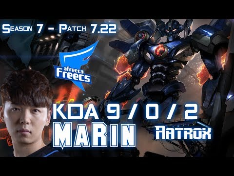 AFs MaRin AATROX vs RUMBLE Top - Patch 7.22 KR Ranked