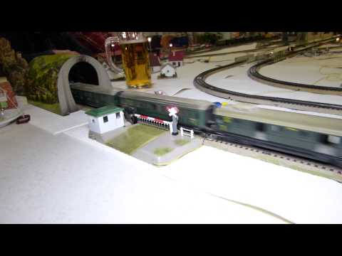 39. Stummi-Treff WN,  04 - RE 4/4  (Märklin 3014 / Märklin RE800) mit Schürzenwagen.