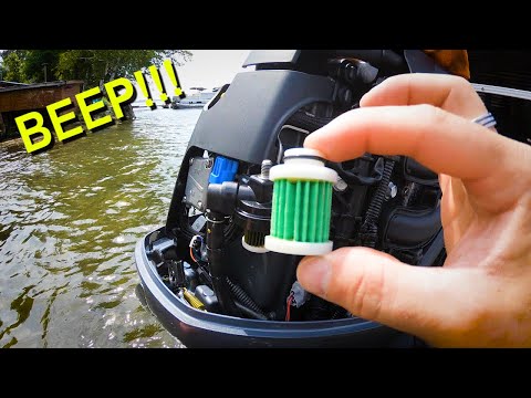 Yamaha Outboard - Alarm Beeping when in Neutral - Water in Fuel - FIXED