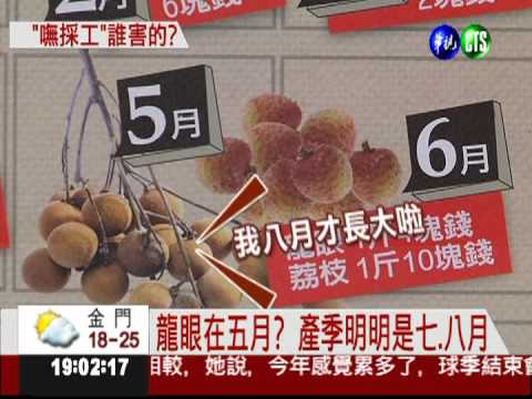 來找碴! "嘸採工"水果時序錯亂