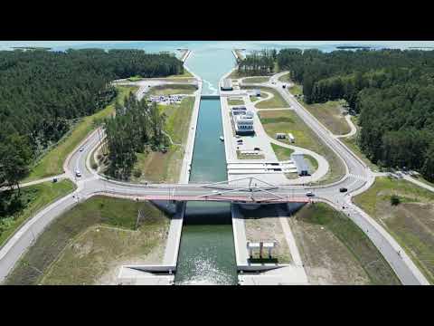 Kanał przez Mierzeję Wiślaną. Skowronki. Krynica Morska.