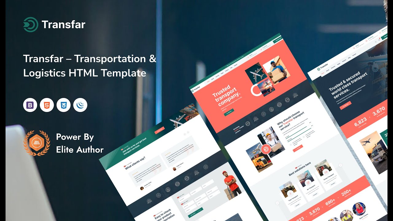 Build Your Dream Logistics Website with Transfar – The Ultimate Transportation HTML Template