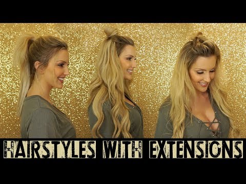 3 WAYS TO STYLE YOUR HIDDEN CROWN ♛ HALO EXTENSIONS! Video