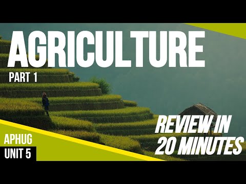 Agriculture (Part 1) | AP Human Geography Unit 5 Review in 20 minutes
