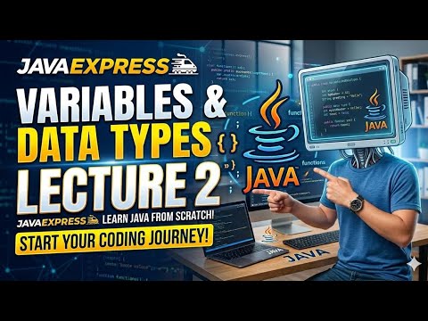Java Lecture 2 | Variables, Data Types & Operators Explained in Hindi