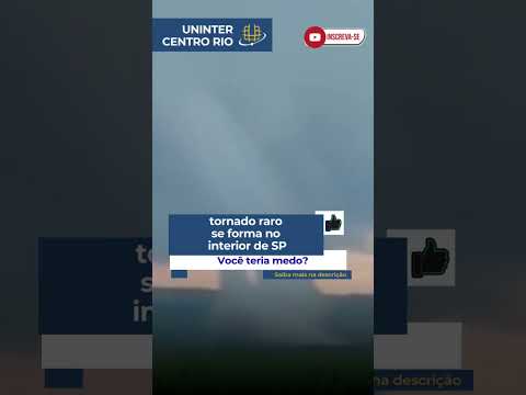 tornado raro se forma no interior de SP