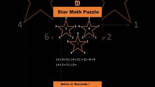 Solve This Festive Star Puzzle | Perfect for Olympiad & Competitive Exams #shorts #christmas  #math