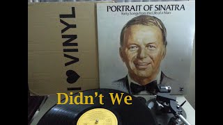 Didn&#39;t We - Frank Sinatra (English Vinyl Record)